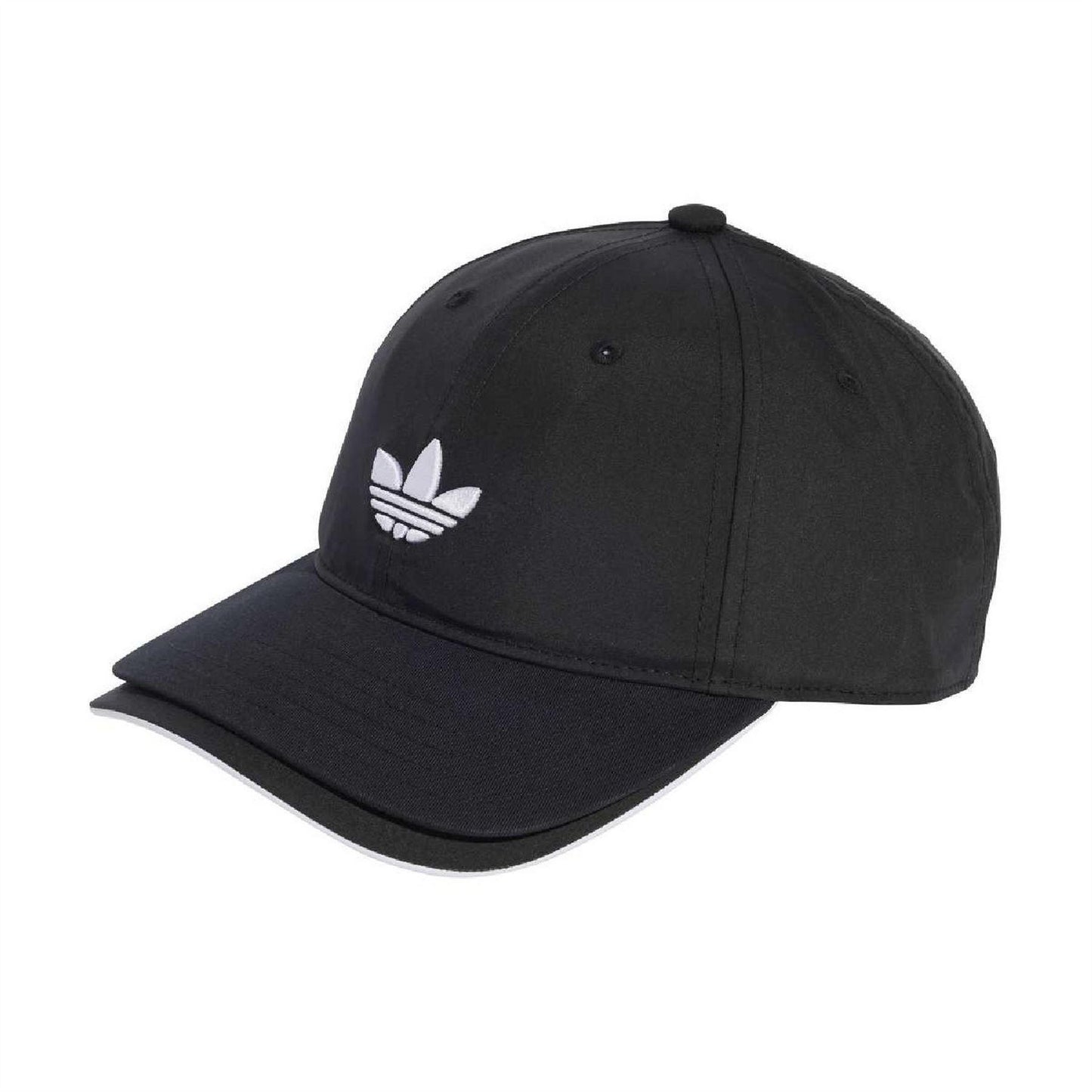 Black - Front - Adidas Womens-Ladies Originals Double Cap