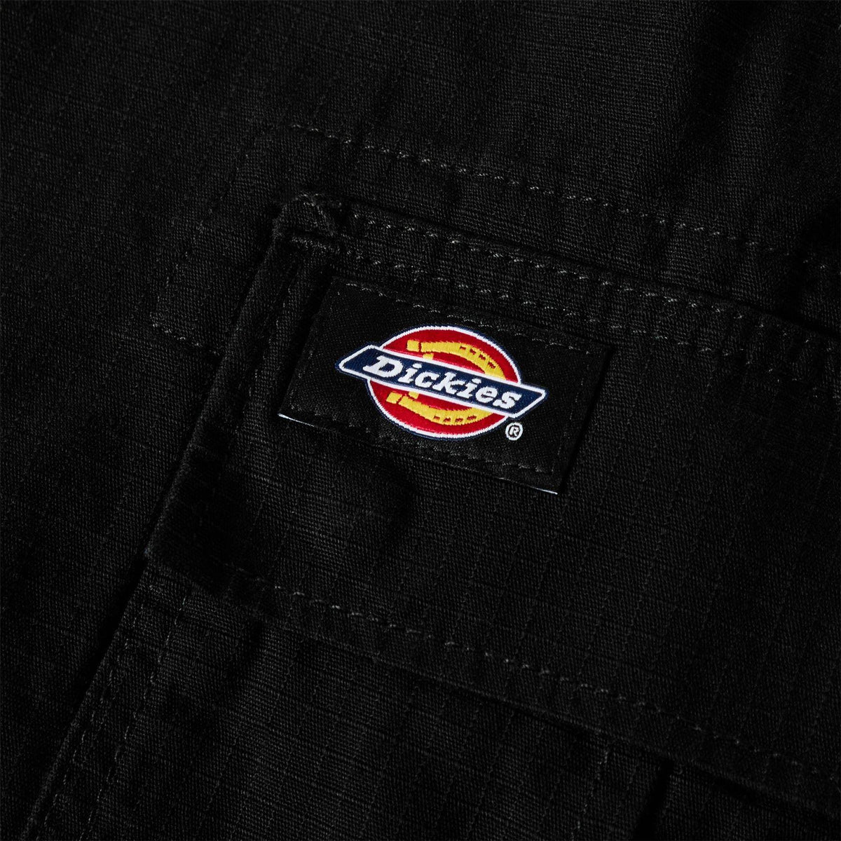Black - Side - Dickies Mens Cargo Shorts