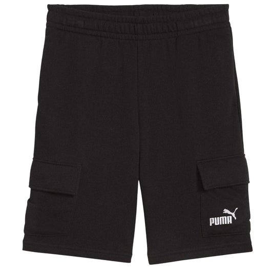 Black - Front - Puma Childrens-Kids Essential No.1 Logo Cargo Shorts