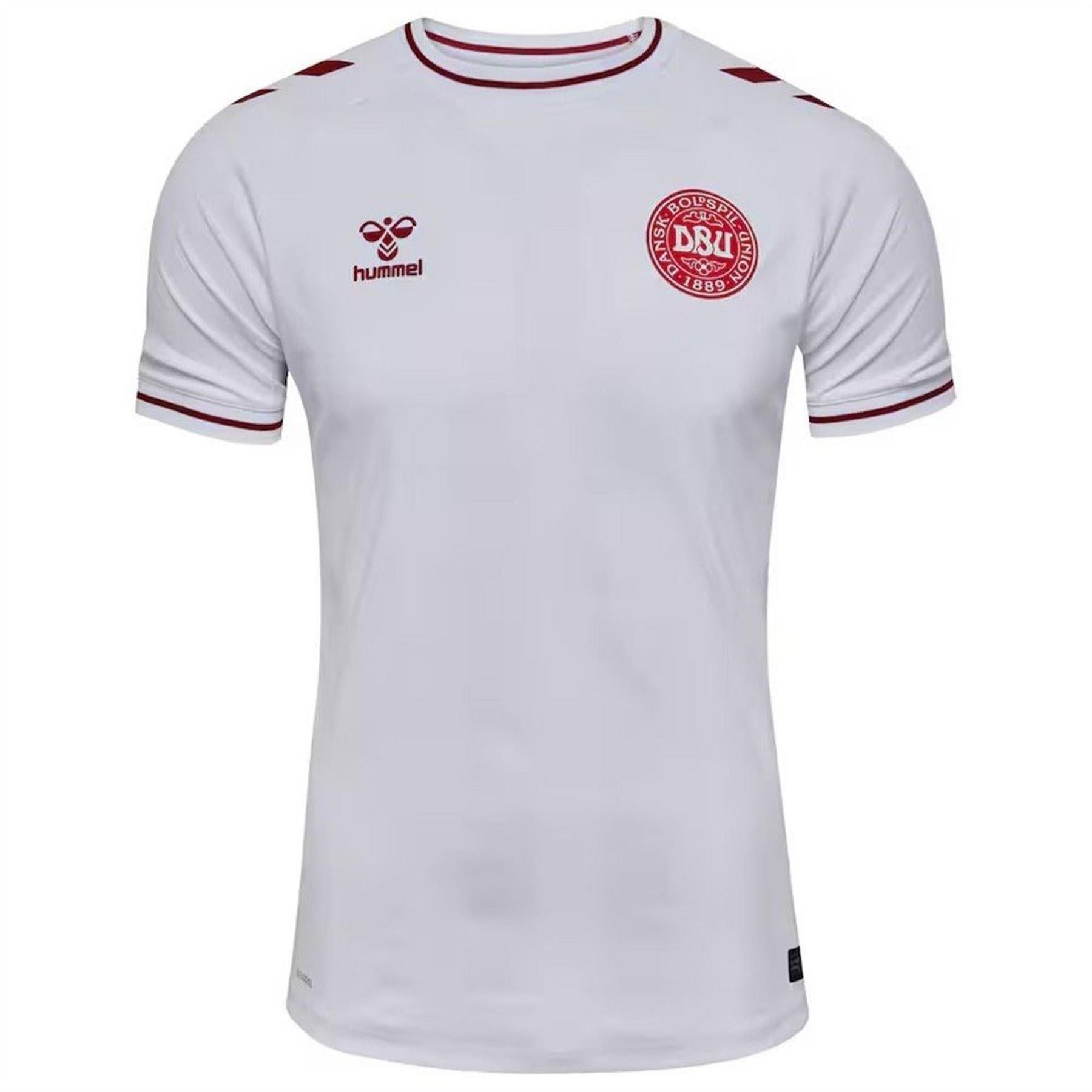 White - Front - Hummel Mens 2025 Denmark Away Shirt