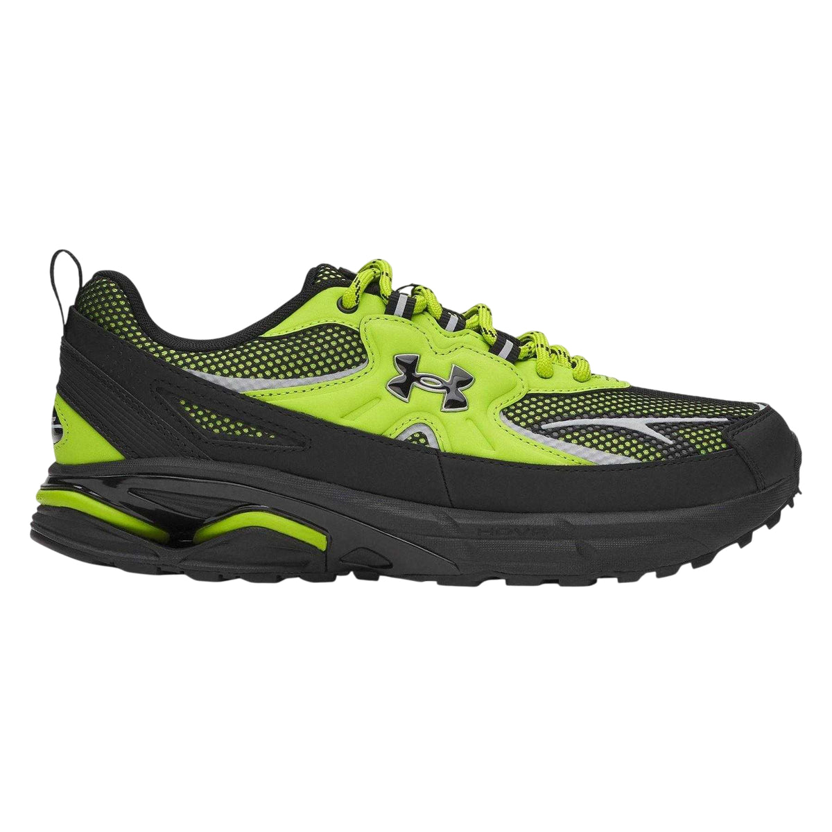 Green - Front - Under Armour Womens-Ladies Apparition Tech Logo Leather Trainers