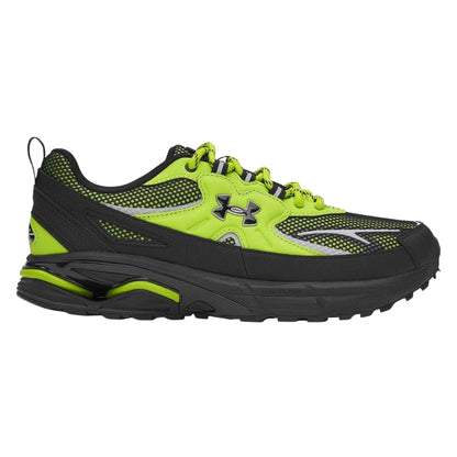 Green - Front - Under Armour Womens-Ladies Apparition Tech Logo Leather Trainers