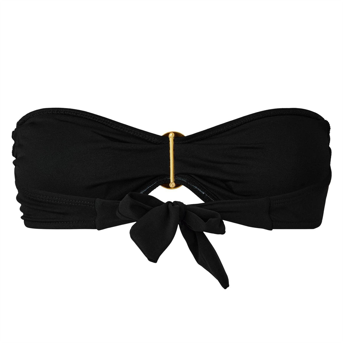 Black - Back - 4th & Reckless Womens-Ladies Cara Bandeau Bikini Top