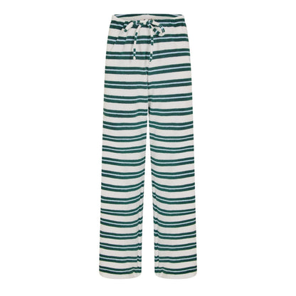 Multicoloured - Front - 4th & Reckless Womens-Ladies Livia Striped Straight Leg Trousers