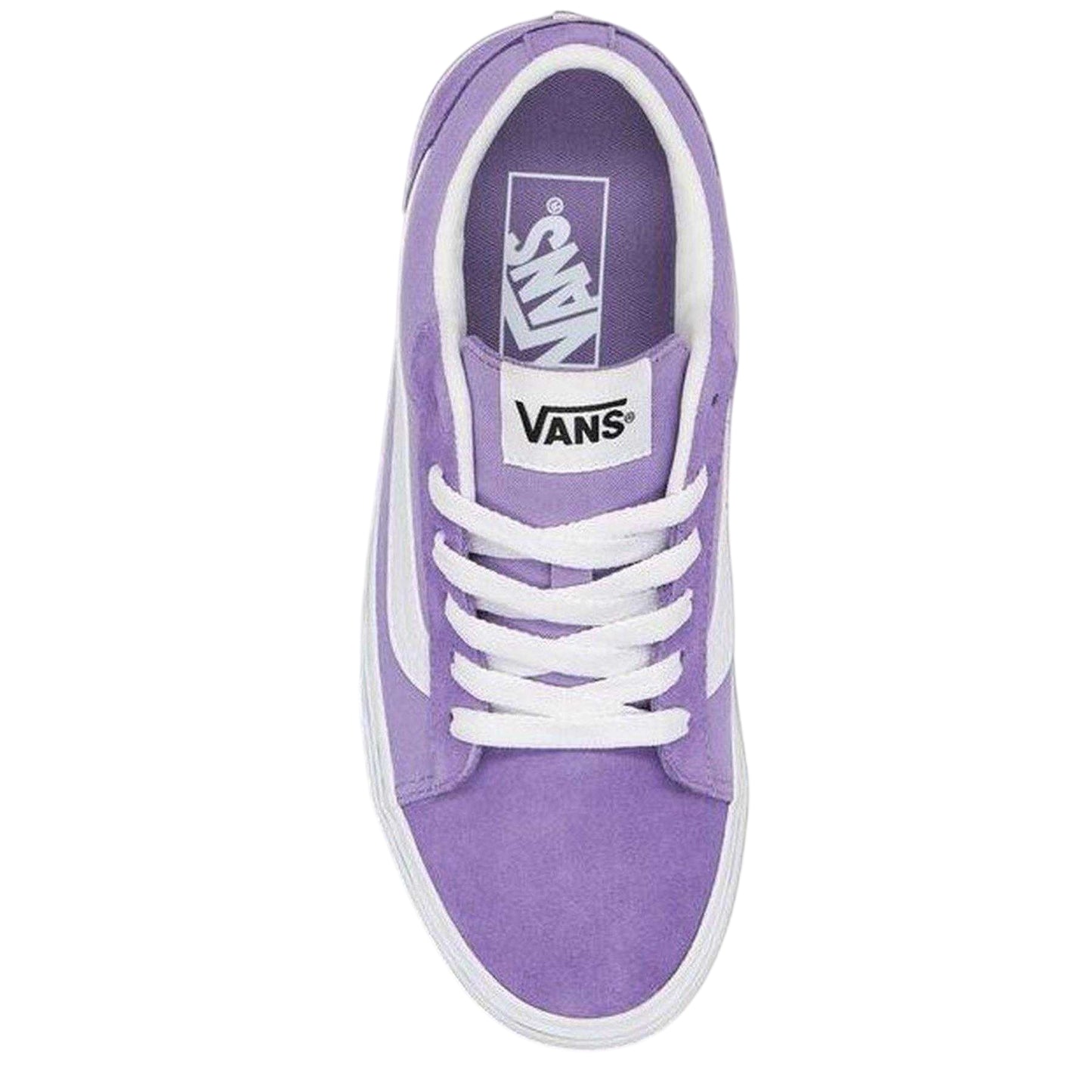 Purple Haze - Side - Vans Womens-Ladies Vero Side Stripe Canvas Trainers