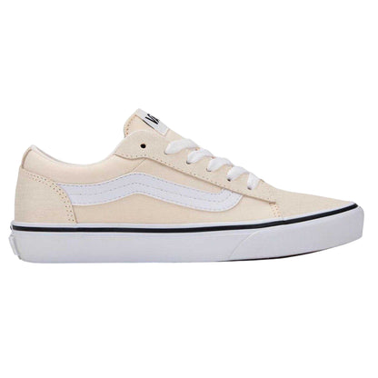 Cream - Front - Vans Womens-Ladies Vero Side Stripe Canvas Trainers