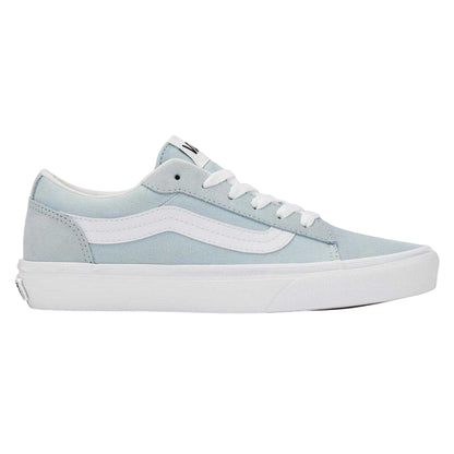 Dawn Blue-Mist - Front - Vans Womens-Ladies Vero Side Stripe Canvas Trainers