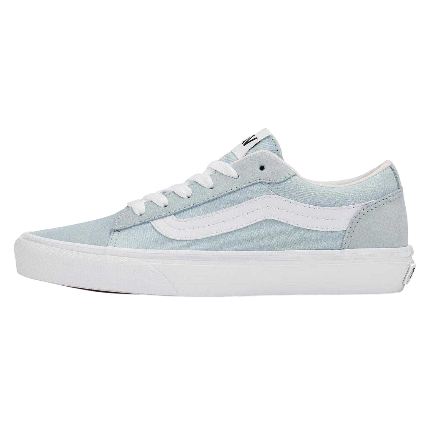 Dawn Blue-Mist - Back - Vans Womens-Ladies Vero Side Stripe Canvas Trainers