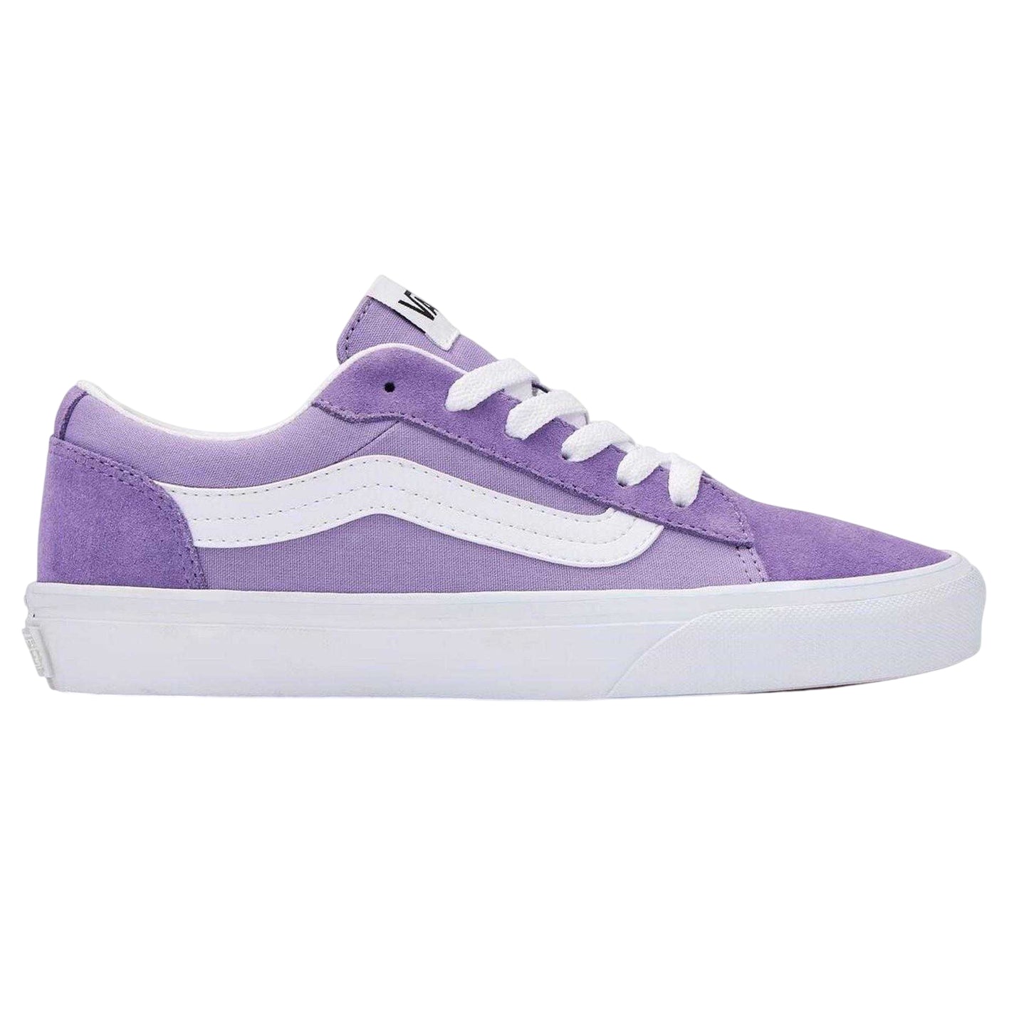 Purple Haze - Front - Vans Womens-Ladies Vero Side Stripe Canvas Trainers