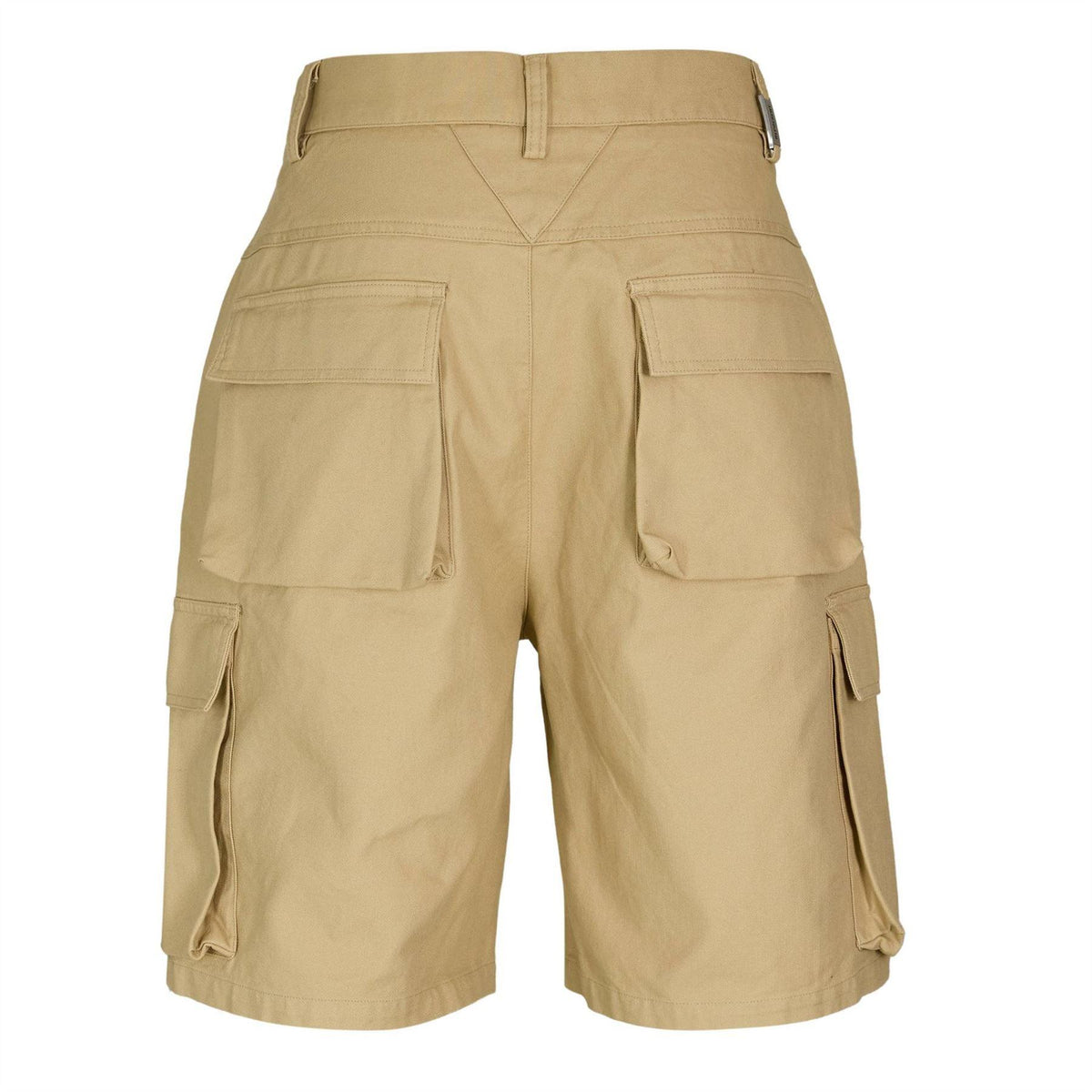 Sandstone - Back - Represent Mens Multi Pocket Tailored Cargo Shorts
