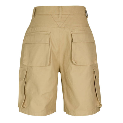 Sandstone - Back - Represent Mens Multi Pocket Tailored Cargo Shorts
