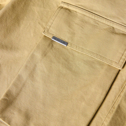 Sandstone - Side - Represent Mens Multi Pocket Tailored Cargo Shorts