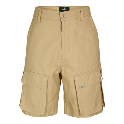 Sandstone - Front - Represent Mens Multi Pocket Tailored Cargo Shorts