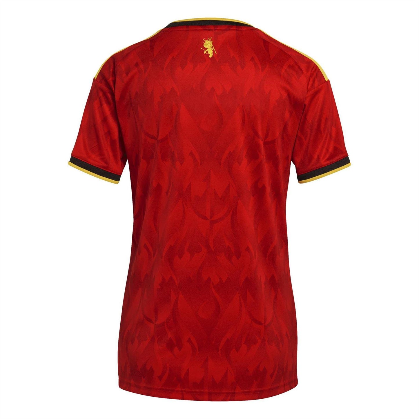 Red-Gold - Back - Adidas Womens-Ladies World Cup Belgium Home Shirt
