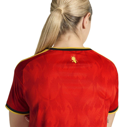 Red-Gold - Side - Adidas Womens-Ladies World Cup Belgium Home Shirt