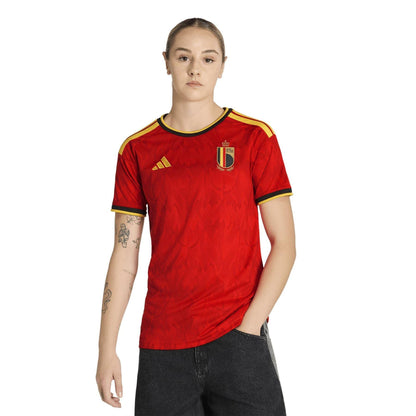 Red-Gold - Lifestyle - Adidas Womens-Ladies World Cup Belgium Home Shirt
