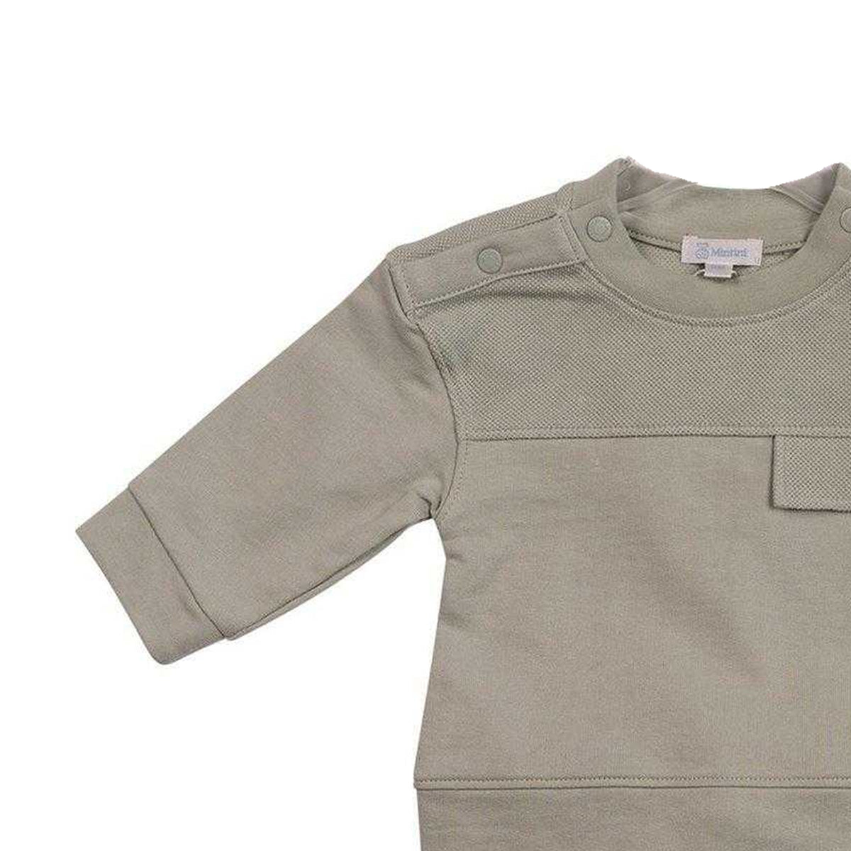 Sage - Side - Mintini Baby Plain Long Pyjama Set