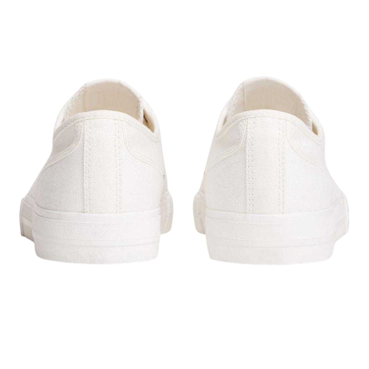 Ecru - Back - Tommy Jeans Womens-Ladies Archive Canvas Trainers