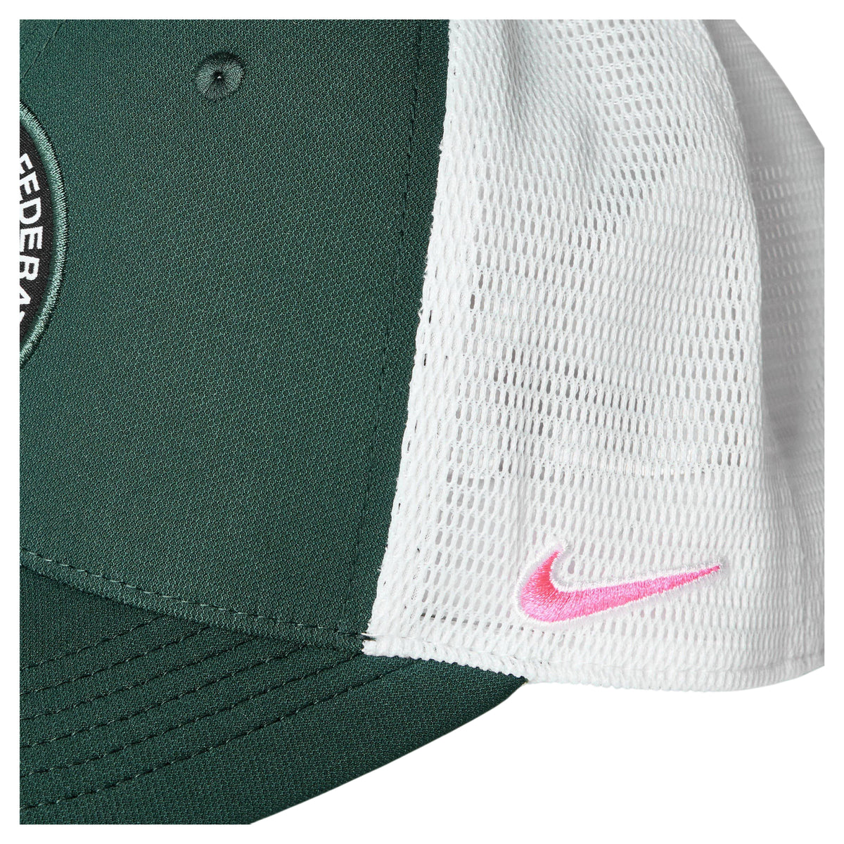 Green-Pink - Side - Nike Embroidered Logo Football Baseball Cap