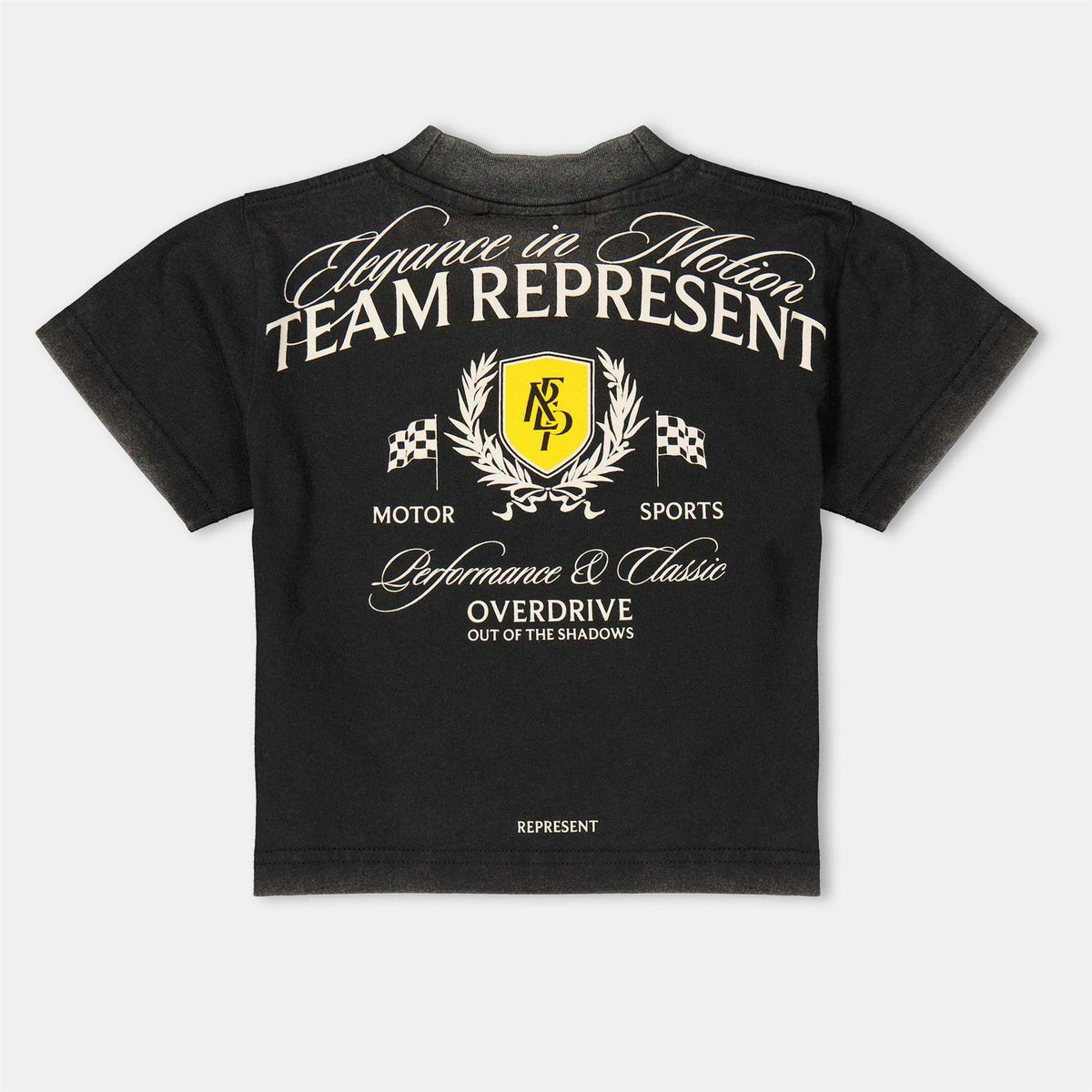 Black - Back - Represent Childrens-Kids Cotton Short-Sleeved T-Shirt
