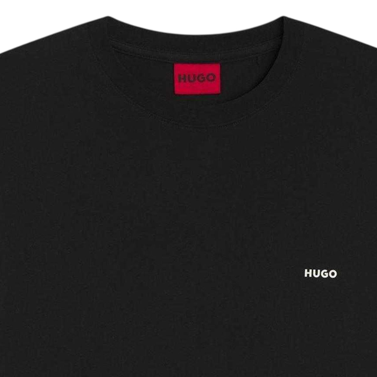 Black - Side - Hugo Boss Mens Cotton Short-Sleeved T-Shirt