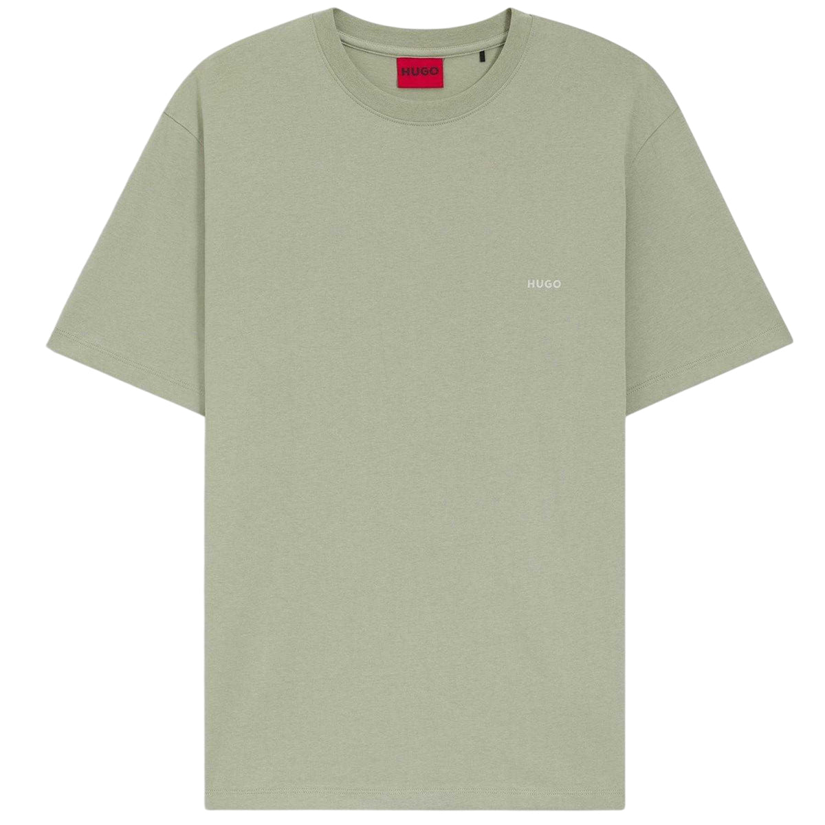 Pastel Green - Front - Hugo Boss Mens Cotton Short-Sleeved T-Shirt