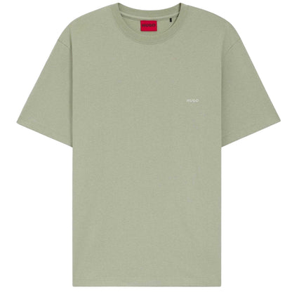 Pastel Green - Front - Hugo Boss Mens Cotton Short-Sleeved T-Shirt