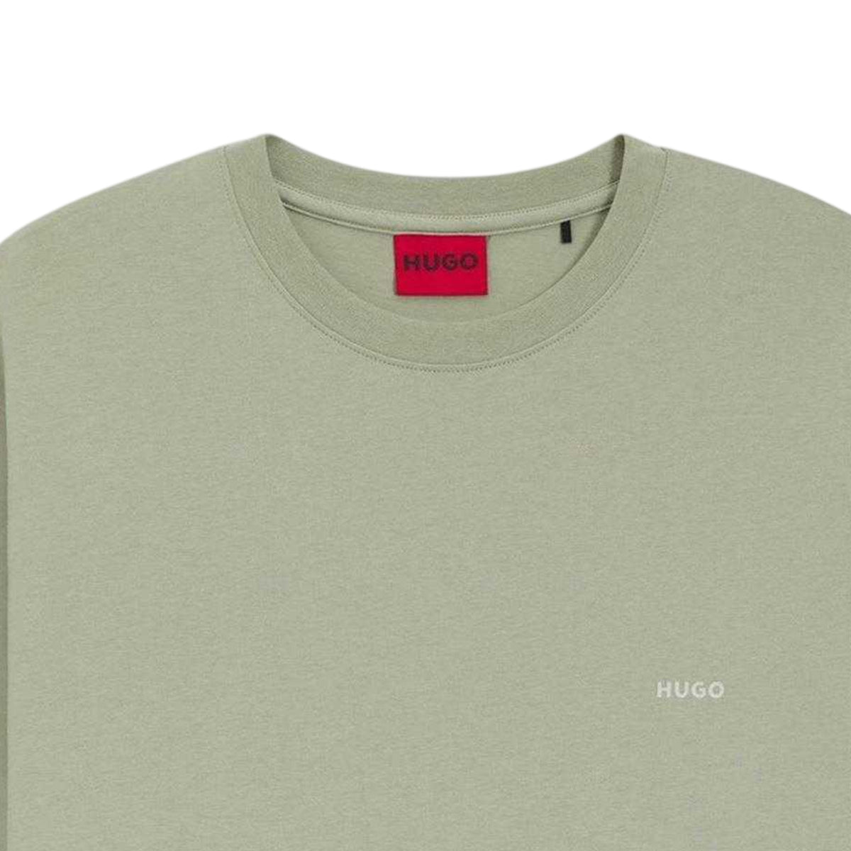 Pastel Green - Side - Hugo Boss Mens Cotton Short-Sleeved T-Shirt