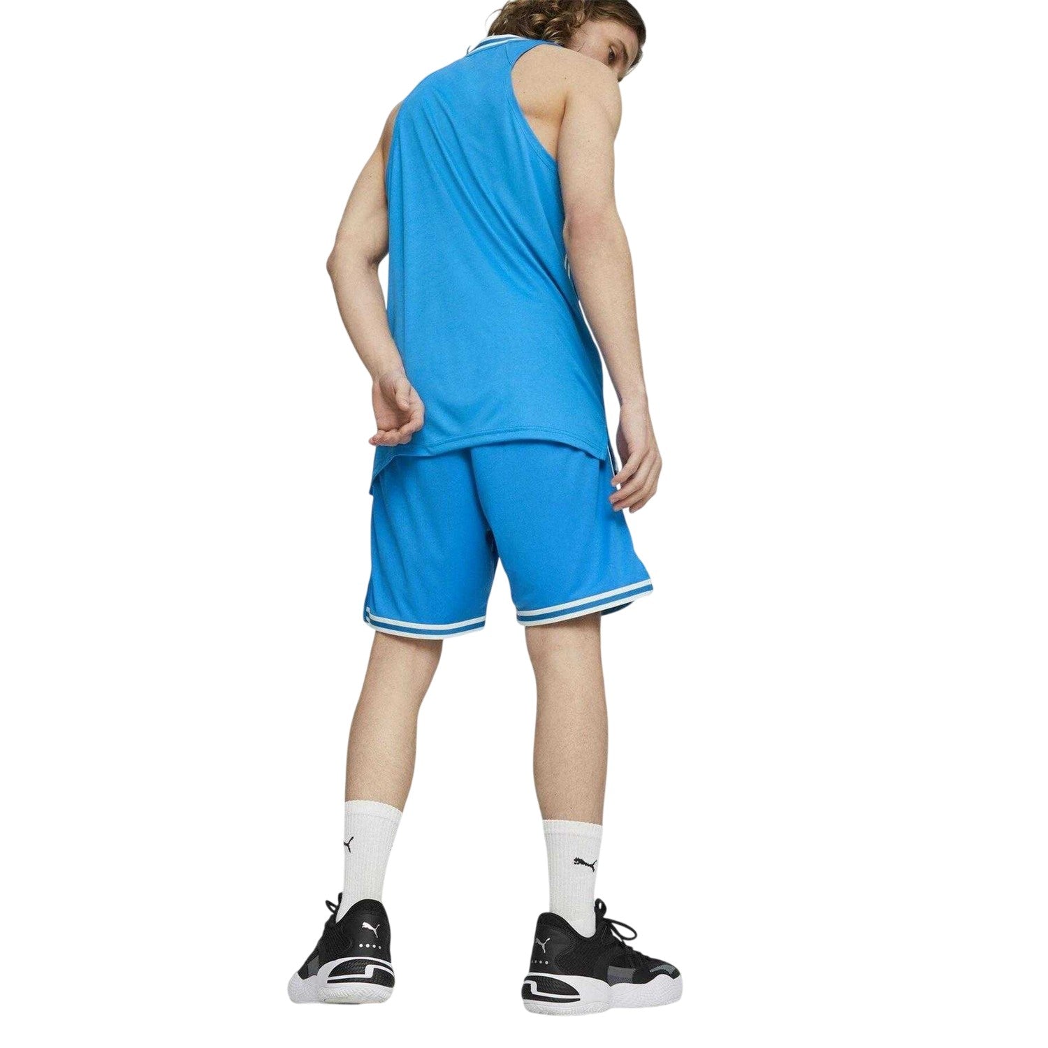 Electric Blue - Side - Puma Mens Team Basketball Shorts