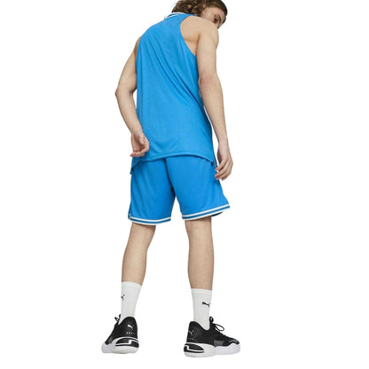 Electric Blue - Side - Puma Mens Team Basketball Shorts