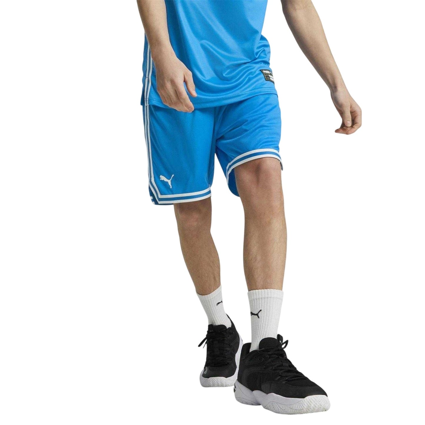 Electric Blue - Lifestyle - Puma Mens Team Basketball Shorts