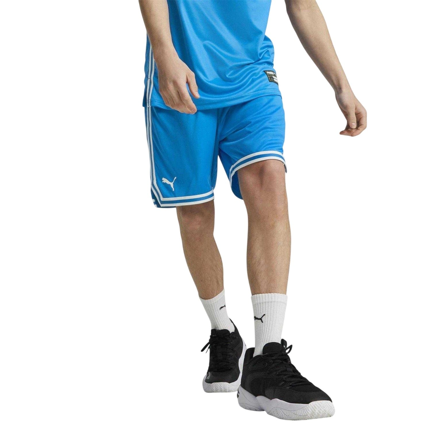 Electric Blue - Lifestyle - Puma Mens Team Basketball Shorts