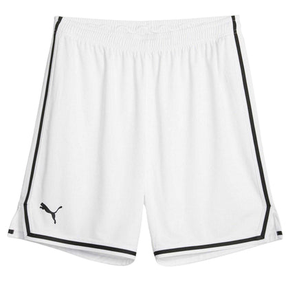 White - Front - Puma Mens Team Basketball Shorts