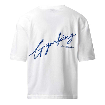Cream - Back - Gym King Womens-Ladies Mindset Embroidered Logo T-Shirt