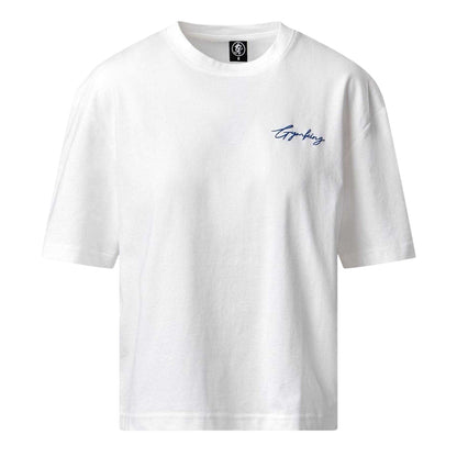 Cream - Front - Gym King Womens-Ladies Mindset Embroidered Logo T-Shirt