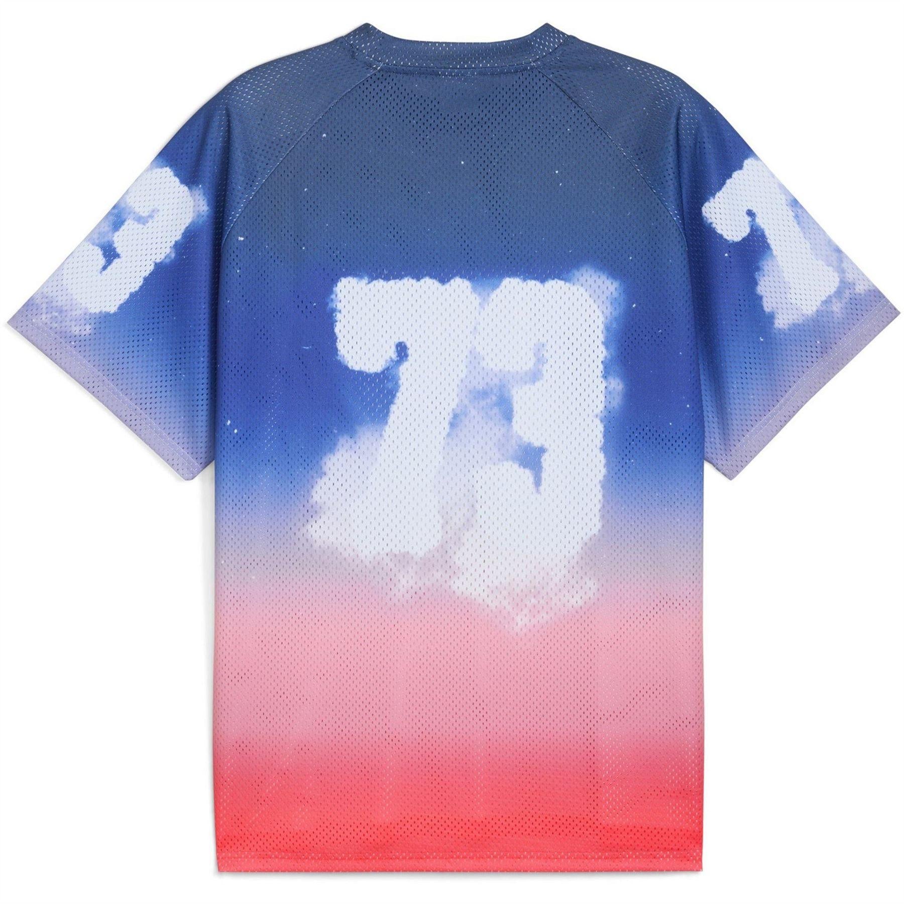 Persian Blue - Back - Puma Mens Hooptopia Sunset T-Shirt
