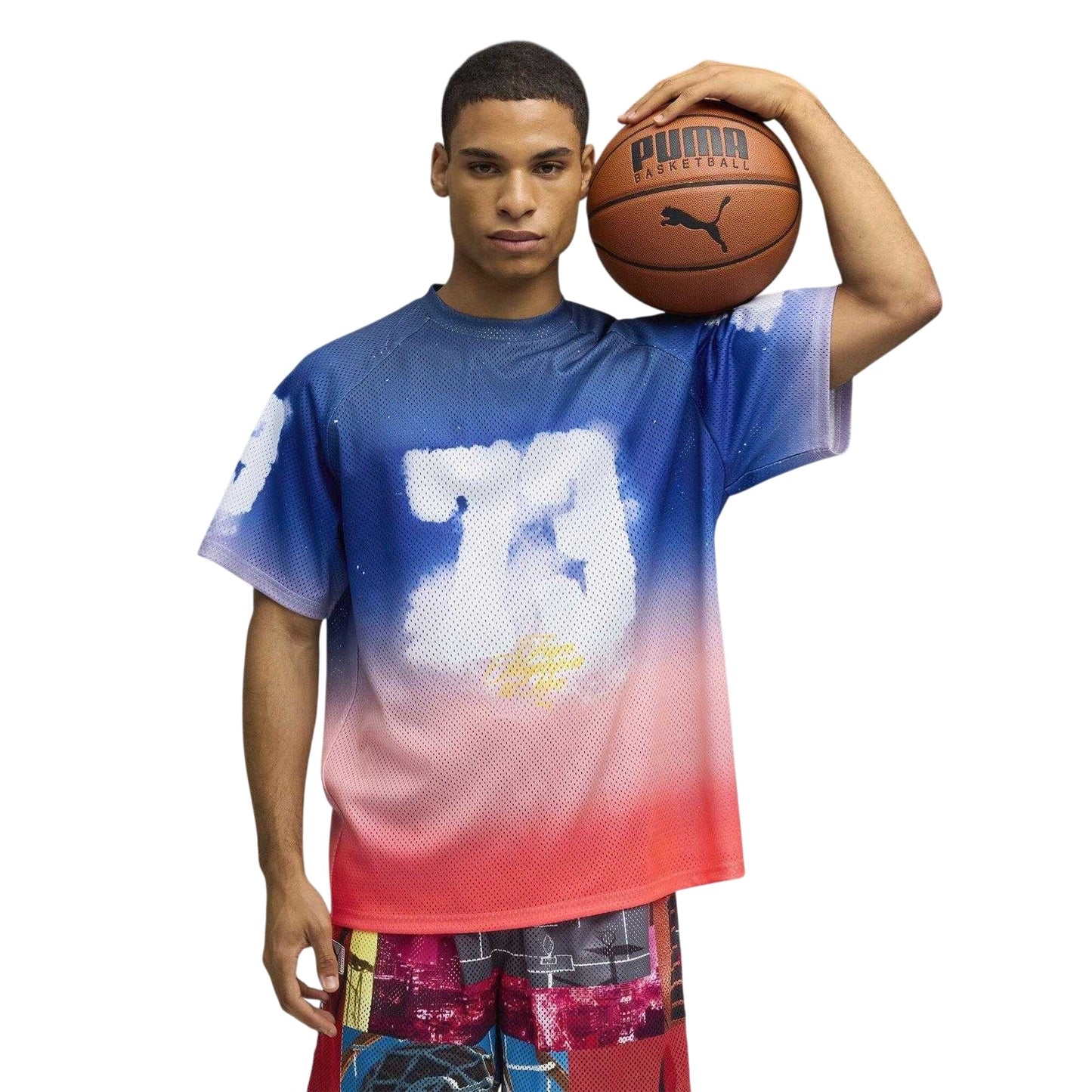 Persian Blue - Lifestyle - Puma Mens Hooptopia Sunset T-Shirt