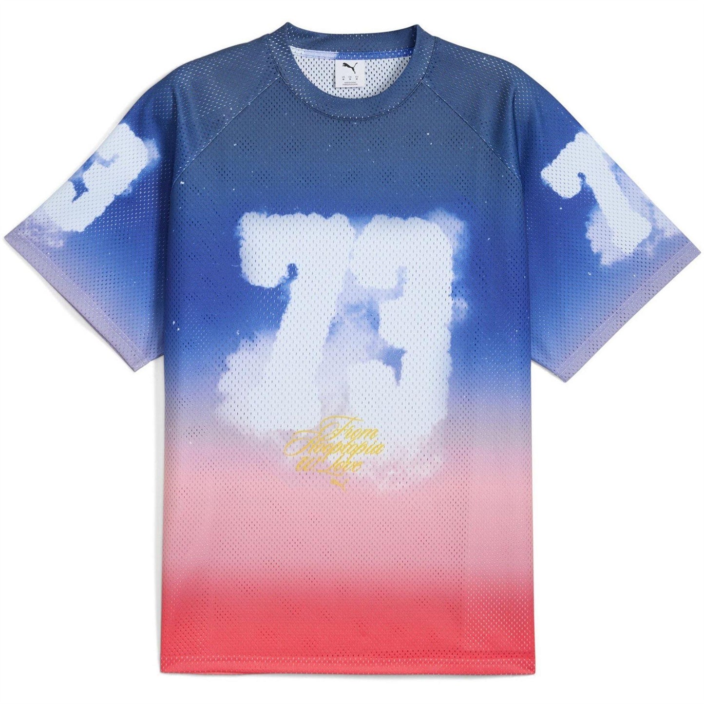 Persian Blue - Front - Puma Mens Hooptopia Sunset T-Shirt