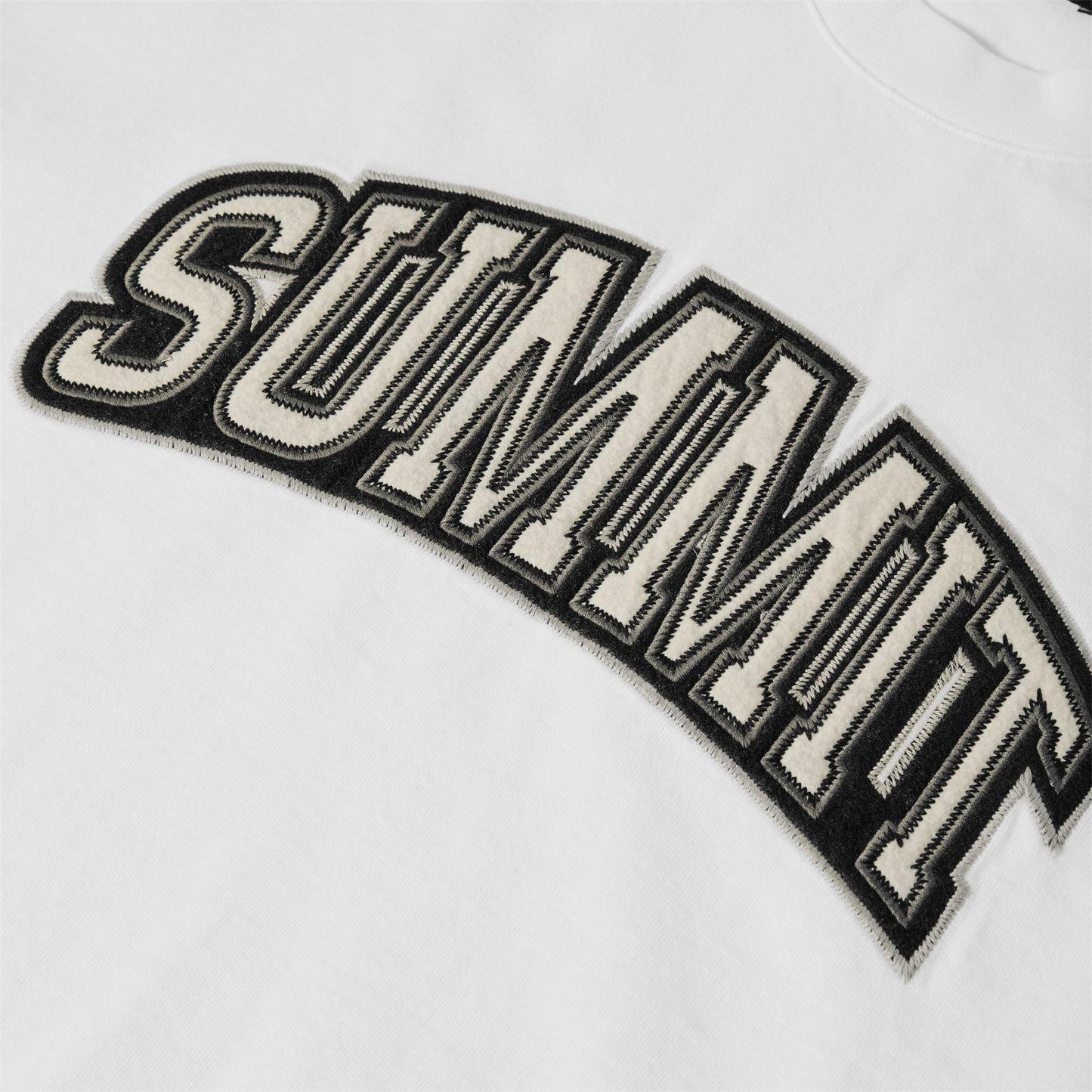 White - Side - Summit Mens Appliqué T-Shirt