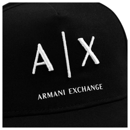 Black-White - Side - Armani Exchange Mens Exchange Baseball Cap