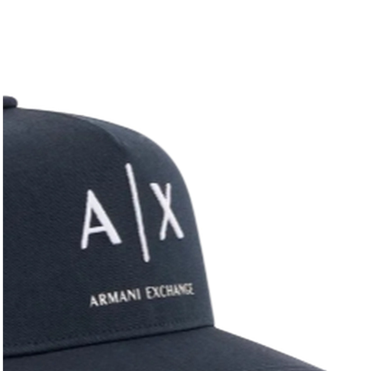 Navy-White - Side - Armani Exchange Mens Exchange Baseball Cap