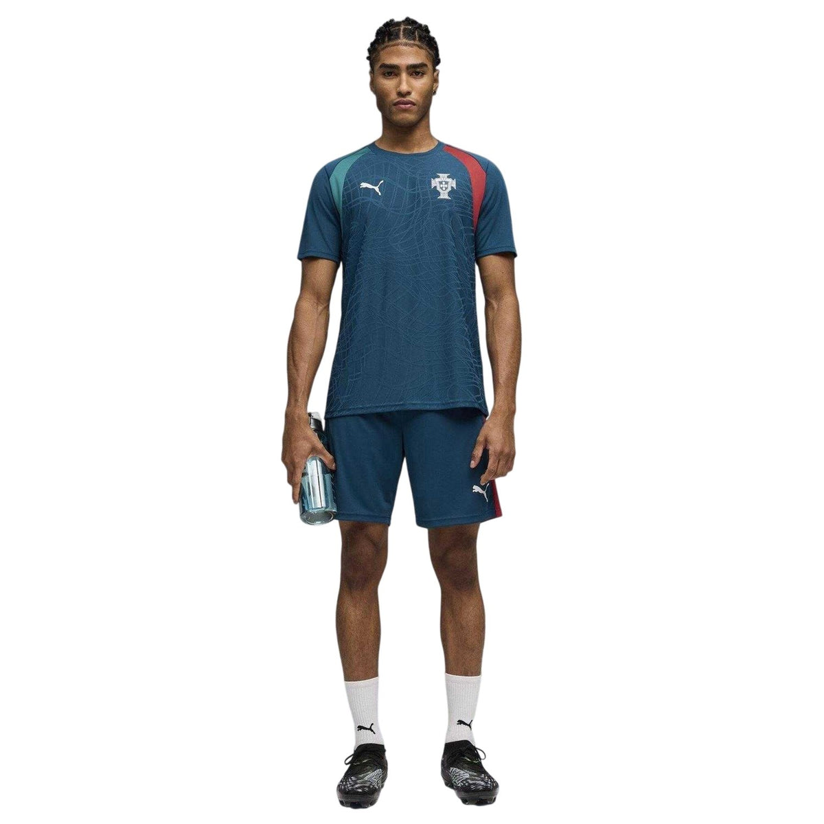 Green-Silver - Pack Shot - Puma Mens World Cup 2026 Portugal Training T-Shirt