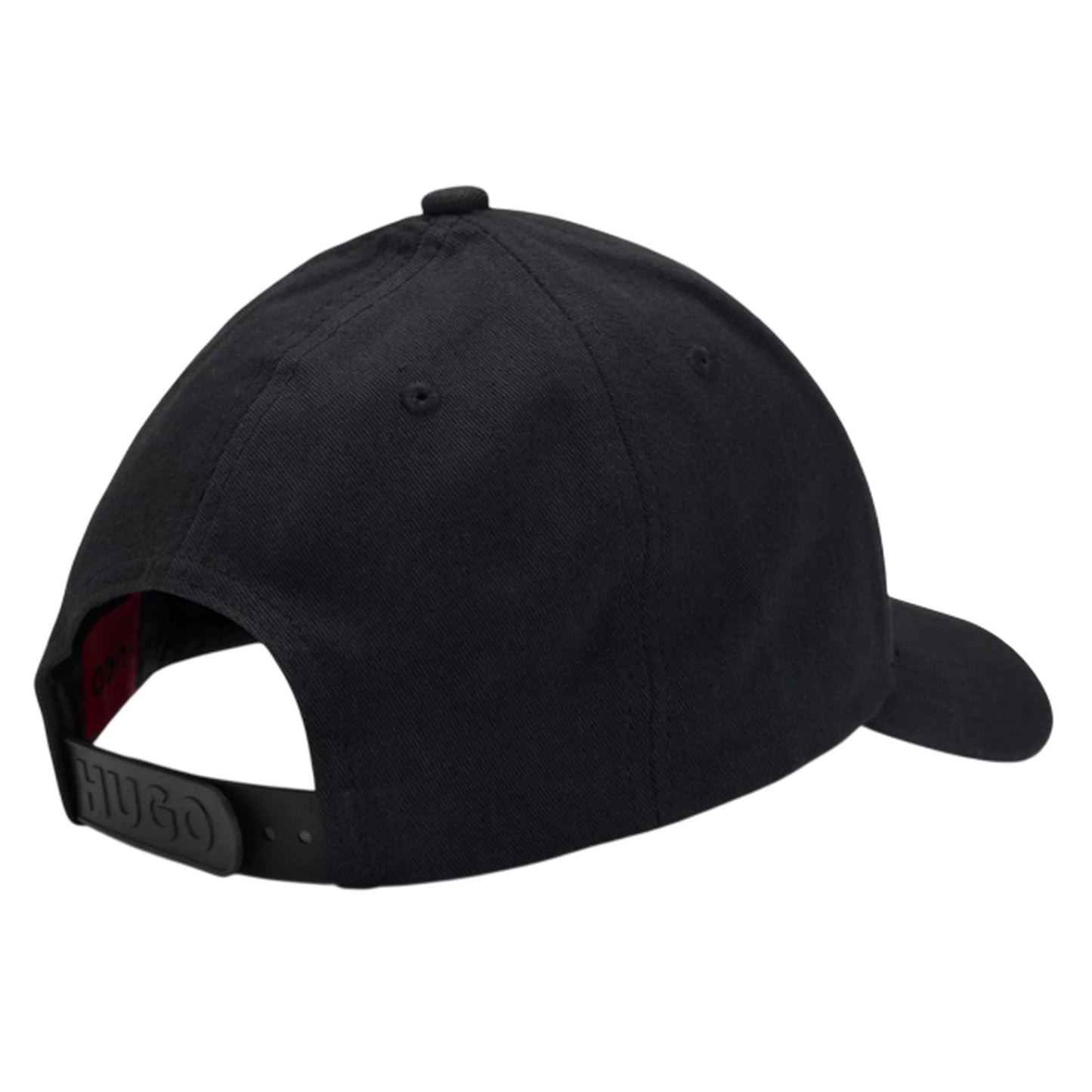 Black - Back - Hugo Mens Jude Embroidered Logo Baseball Cap