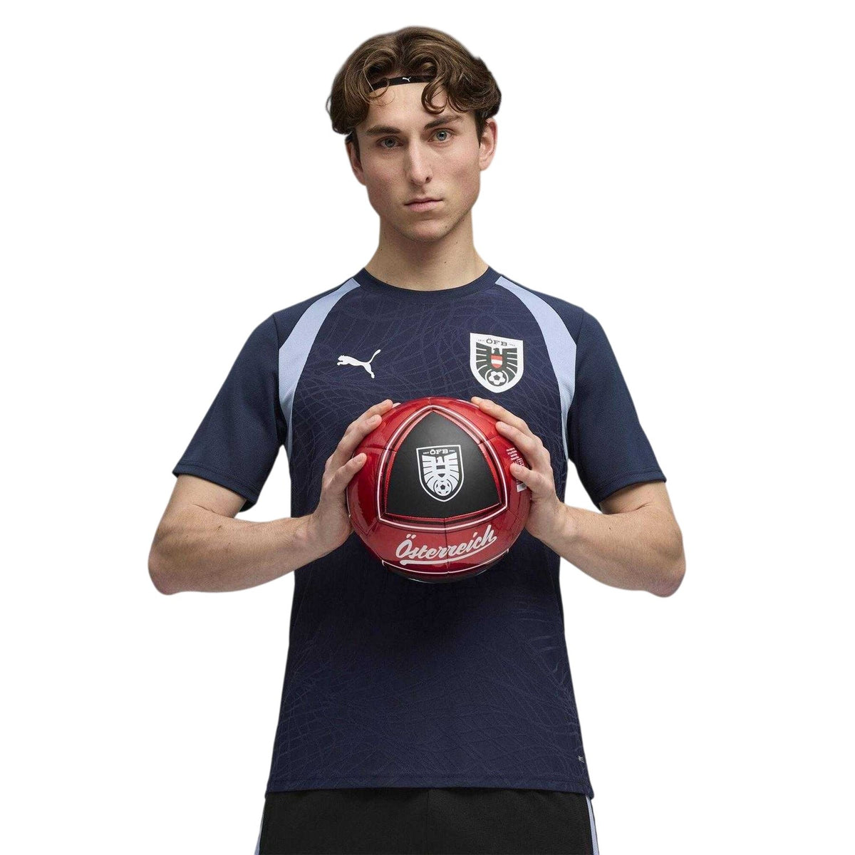 Navy Blue-Blue - Side - Puma Mens World Cup 2026 Austria FC Training T-Shirt