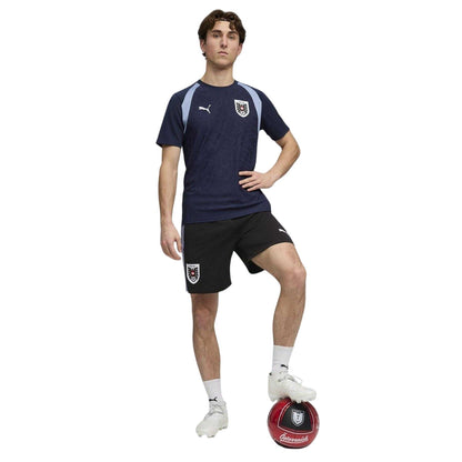 Navy Blue-Blue - Pack Shot - Puma Mens World Cup 2026 Austria FC Training T-Shirt