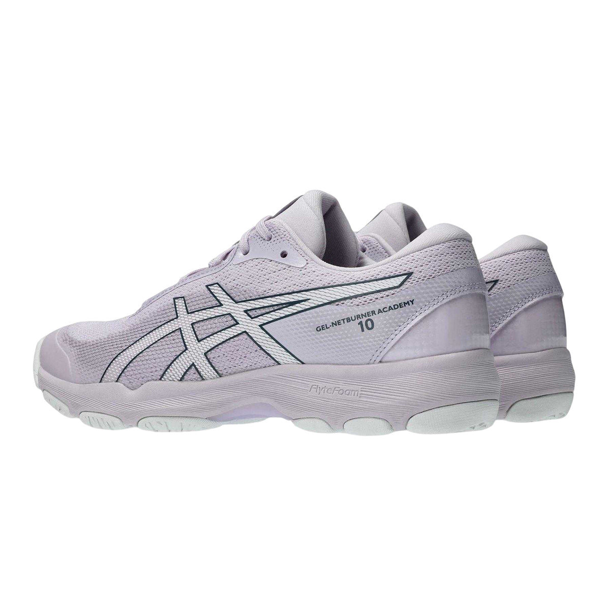 Blooming Dahlia - Back - Asics Womens-Ladies Netburner Academy Cushioned Shoes
