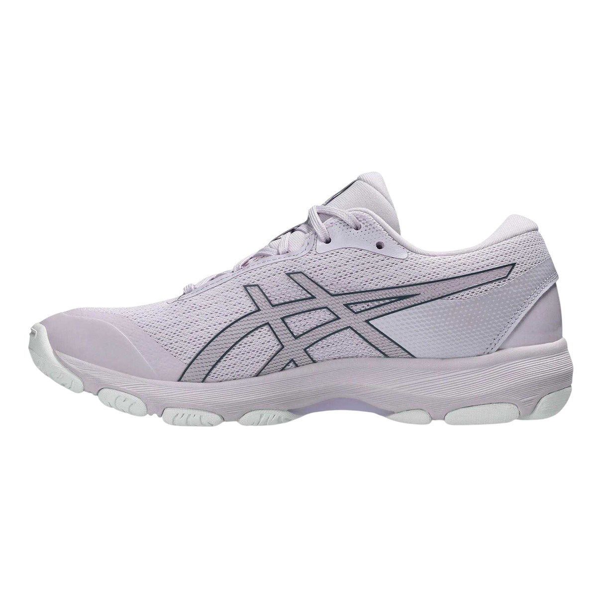 Blooming Dahlia - Side - Asics Womens-Ladies Netburner Academy Cushioned Shoes