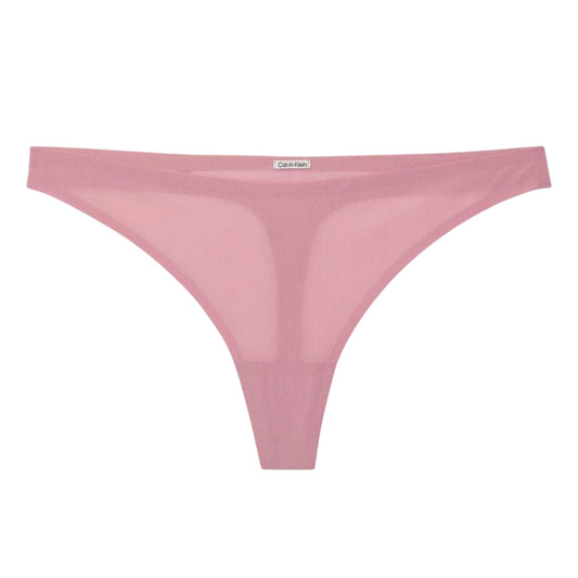 Mauve - Front - Calvin Klein Womens-Ladies Plain Thong