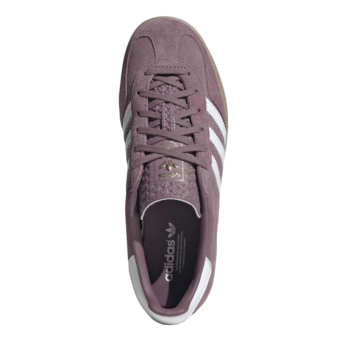 Fig-Cloud White-Gum - Lifestyle - Adidas Womens-Ladies Gazelle Indoo Suede Trainers