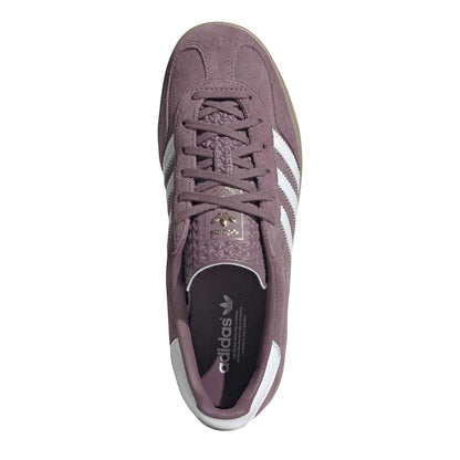 Fig-Cloud White-Gum - Lifestyle - Adidas Womens-Ladies Gazelle Indoo Suede Trainers